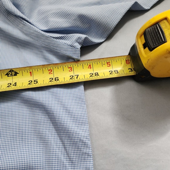 Forsyth of Canada Wrinkle Free Blue White Dress Shirt Size XL - Picture 7 of 8